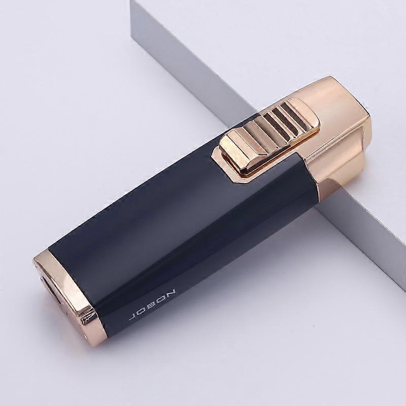 201 New Good-Looking Gradient Lighter With Transparent Window Cigar Puncher Three Torch Lighter