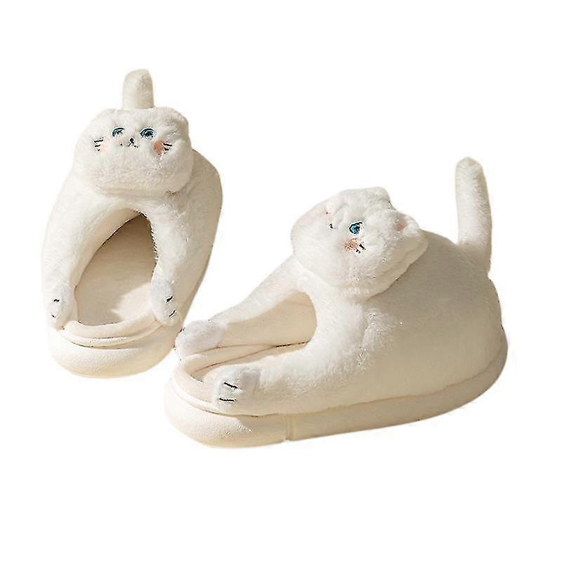 Zimné plyšové domáce papuče Páry objímajúce mačku