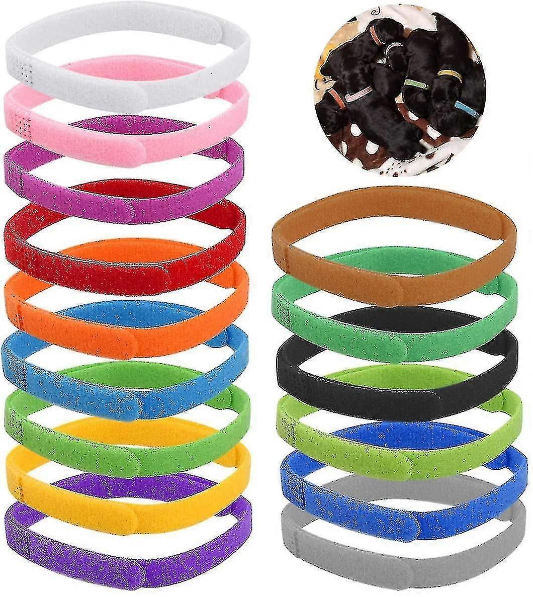 15pcs Assorted Colors Puppy Kitten Identification Collar