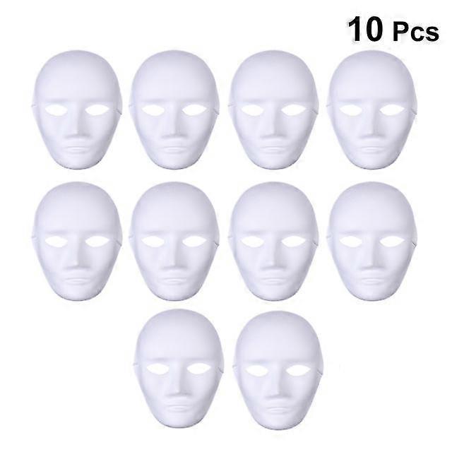 10Pc Safe Cosplay Accessory DIY Costumes Blank Masks Ghost Masquerade for Party