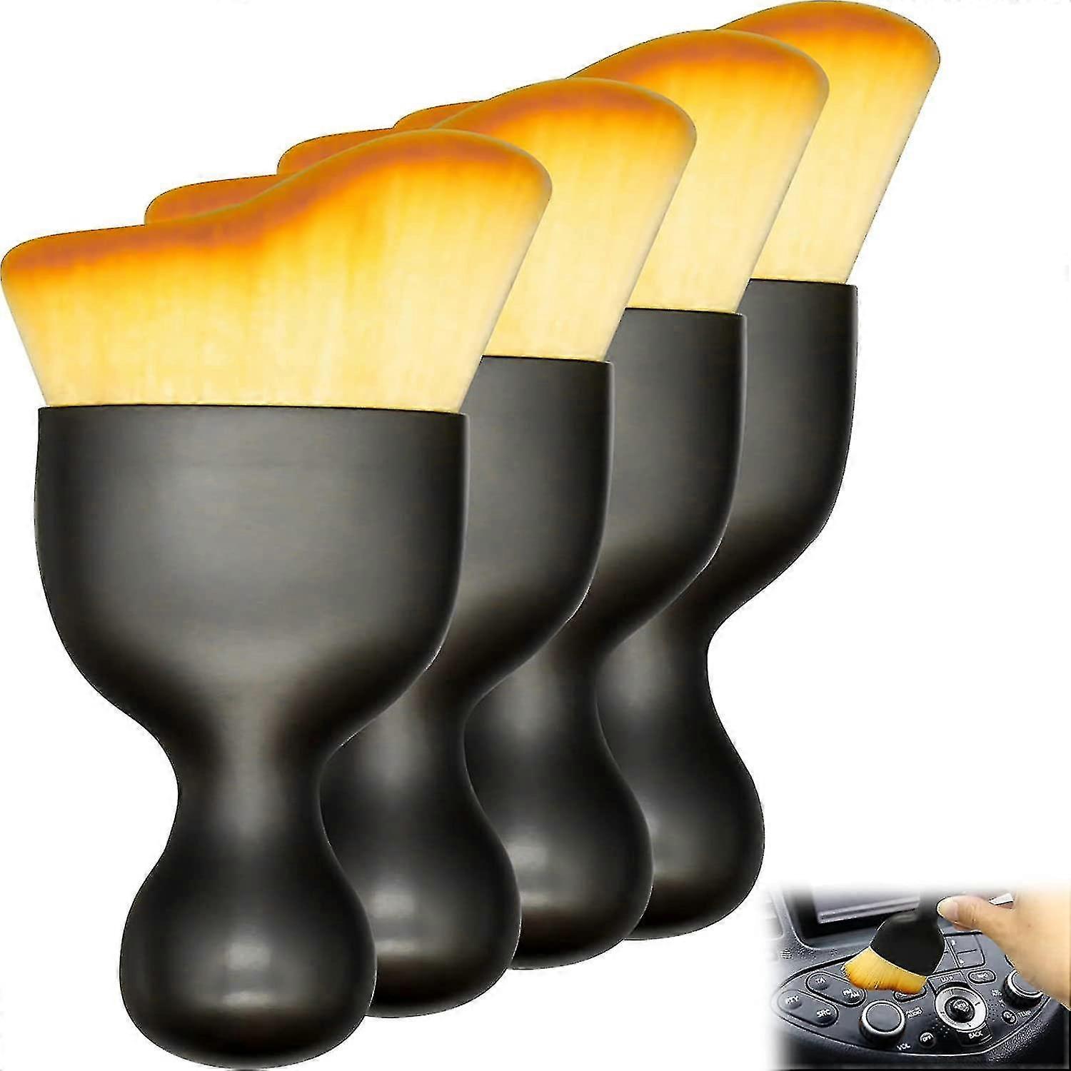 4 Pcs Zabernim Car Detailing Brushes, Soft Bristle Cleaning Brush Car Interior Cleaning Brush Dusting Brush