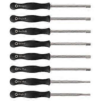 8pcs Screwdriver Carburetor Adjustment Tool Single D Double D Hexagon Hex Socket Kit Set
