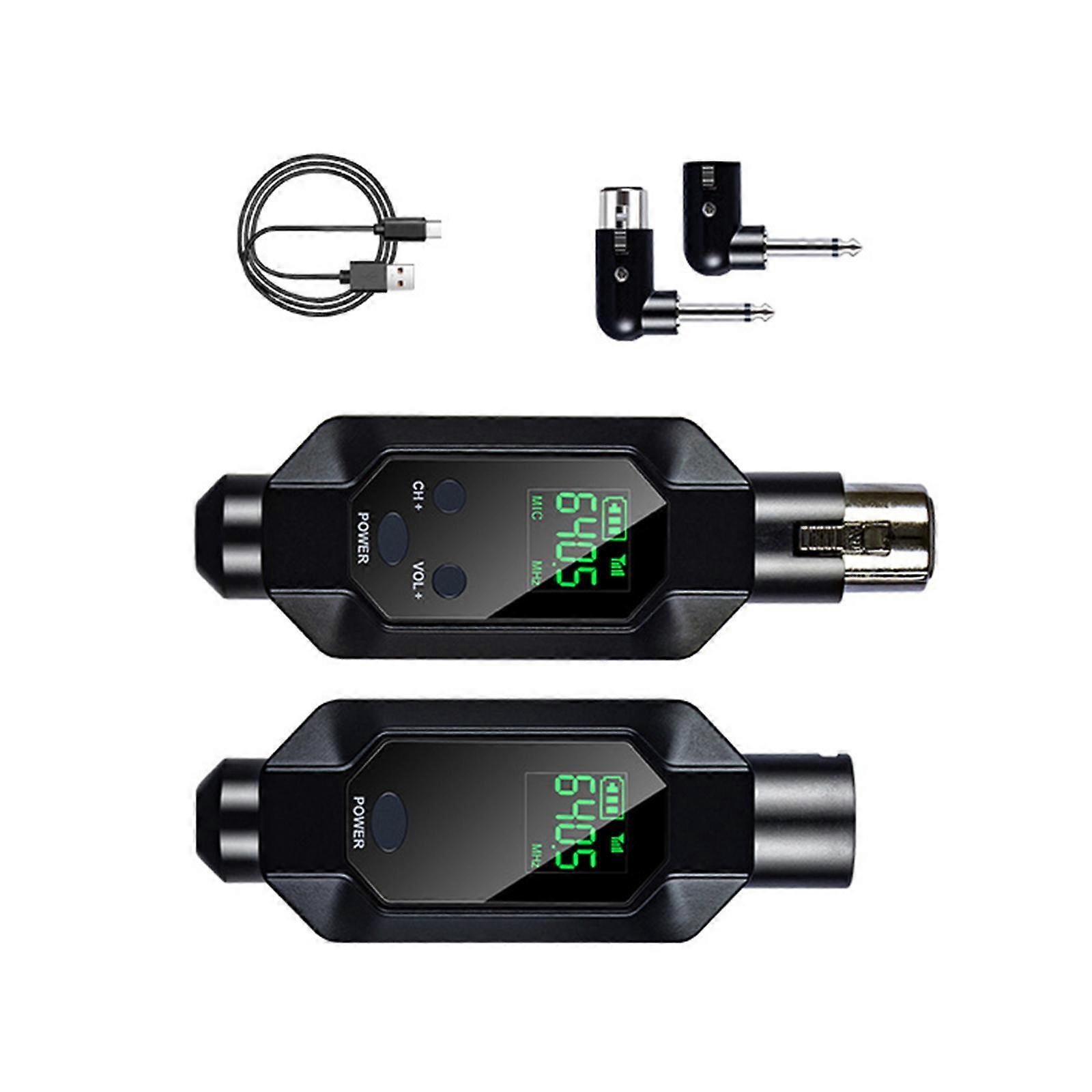 Sistema di trasmettitore e ricevitore wireless 110dB per amplificatore per chitarra cordless 1x trasmettitore