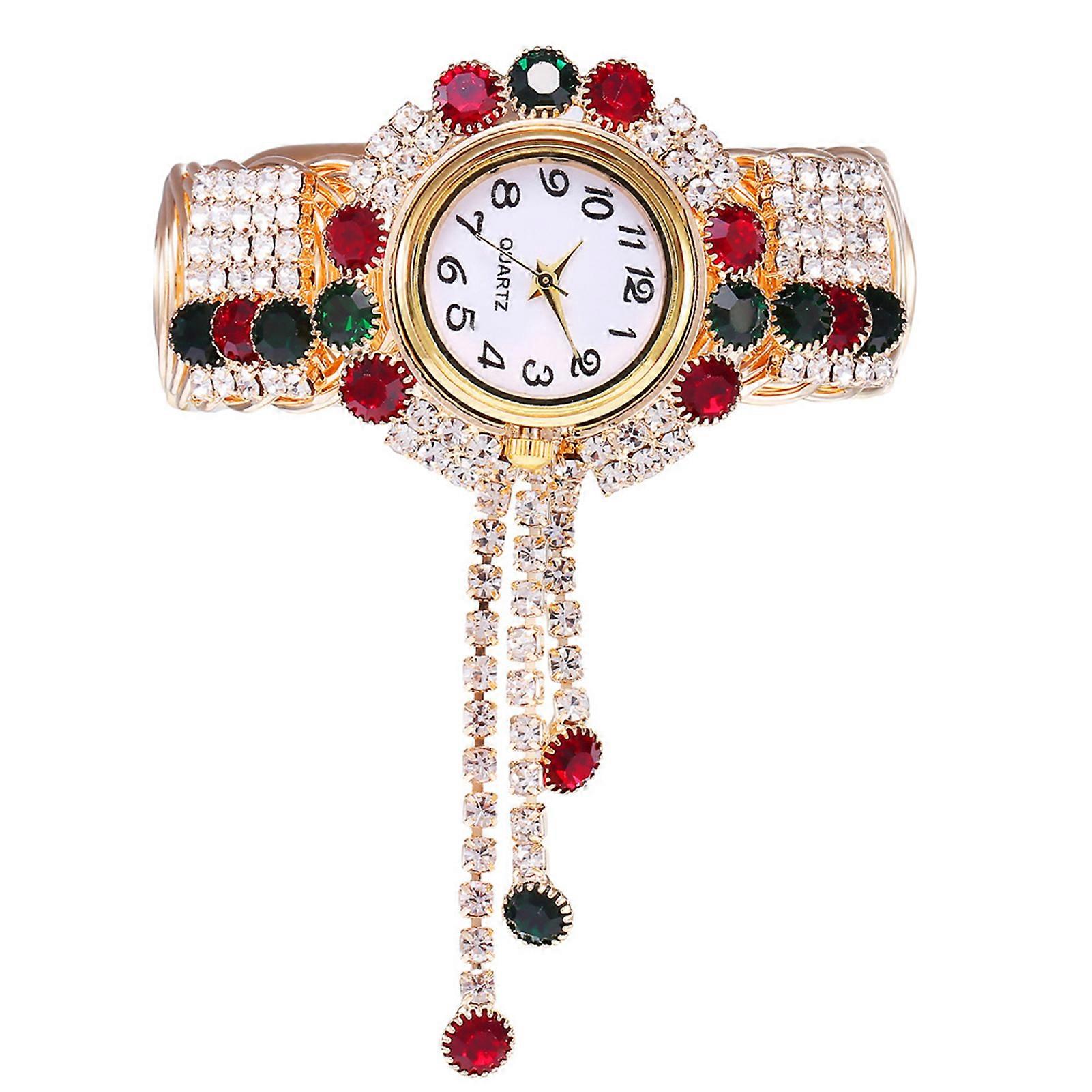 Round Dial Quartz Watch Exquisite Durable Precisely Detail Ladies Watch for Daily Life