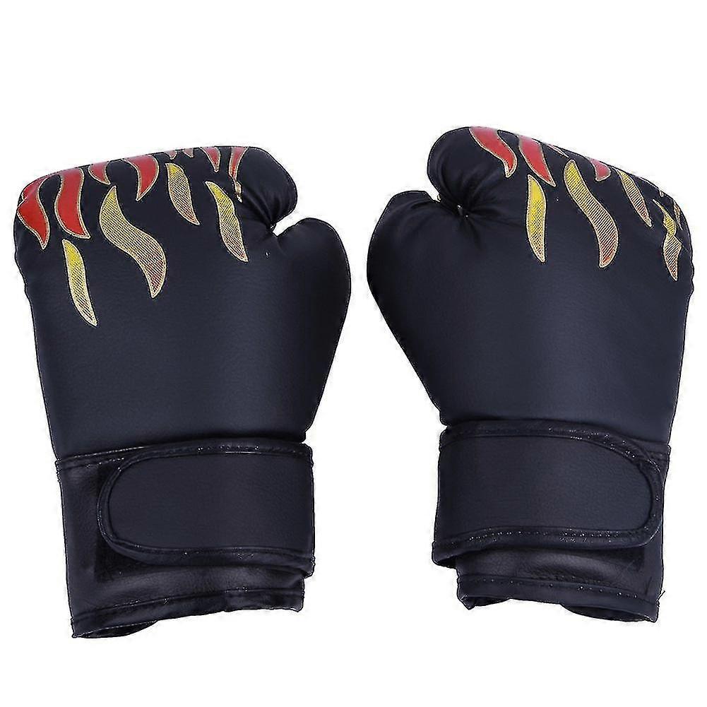 Black Child Boxing Gloves for Muay Thai, Kickboxing, Sparring, Punching, Grappling and Sandbag Training