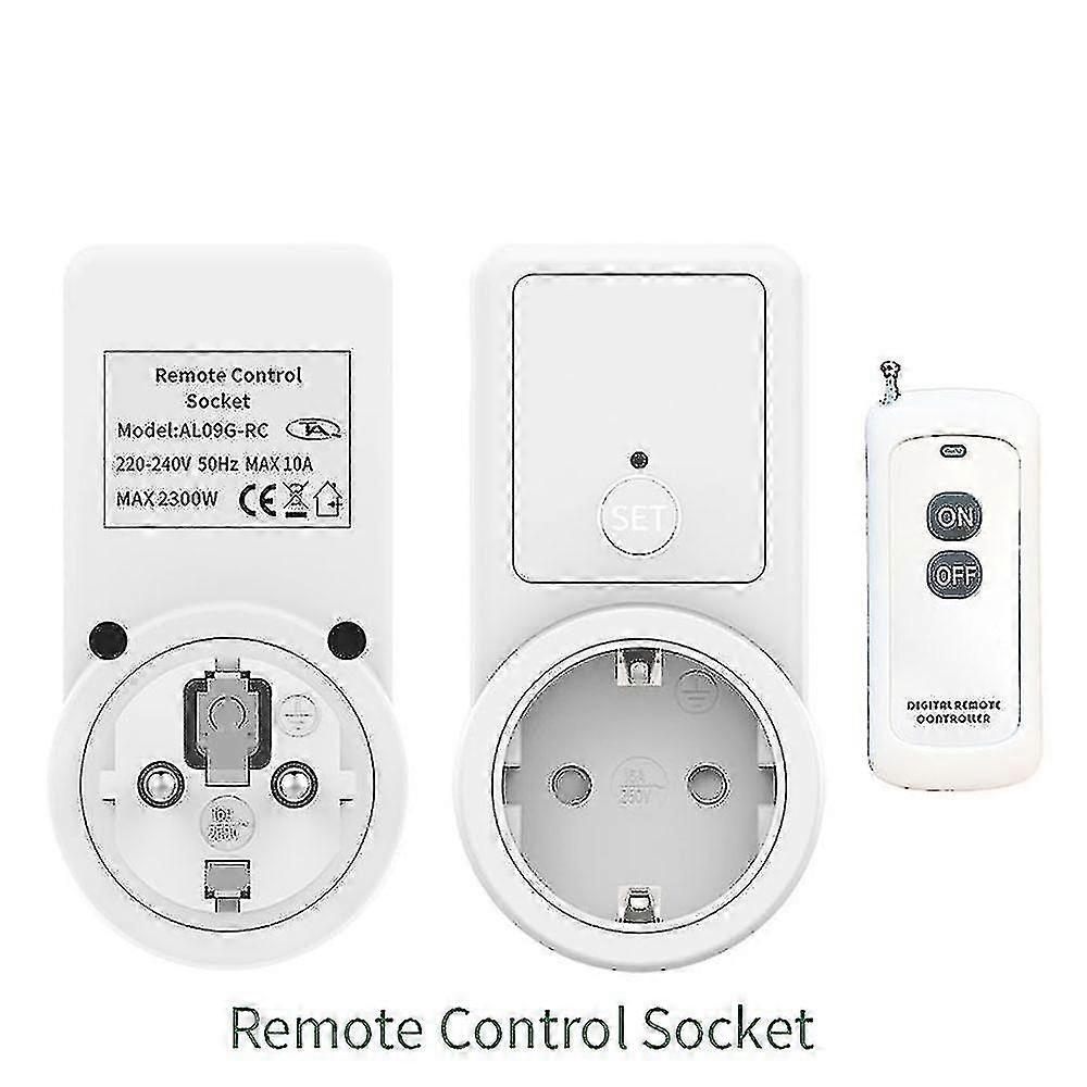 1-5x Wireless Remote S Plug Socket Outlet Socket Eu Plug