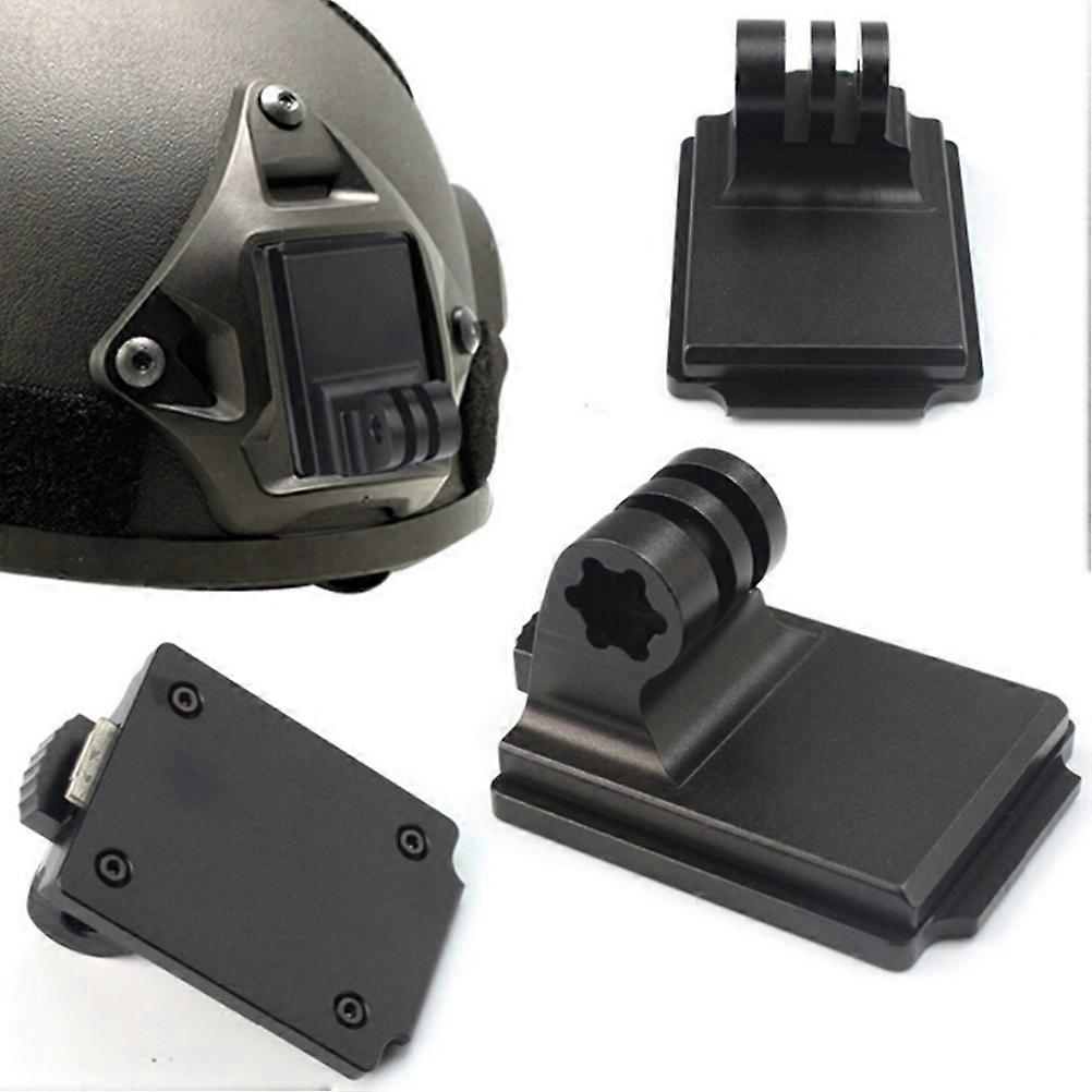 ZK- For GoPro Hero Action Camera Mount Helmet Aluminum Mount Adapter For GoPro 8 7 6 5 4 3 Hunting Military CS NVG Mount Bracket