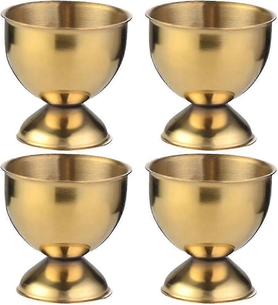 ستانلس ستيل صينية بيض حامل بيض (ذهبي) 4 قطع (4-d-w)