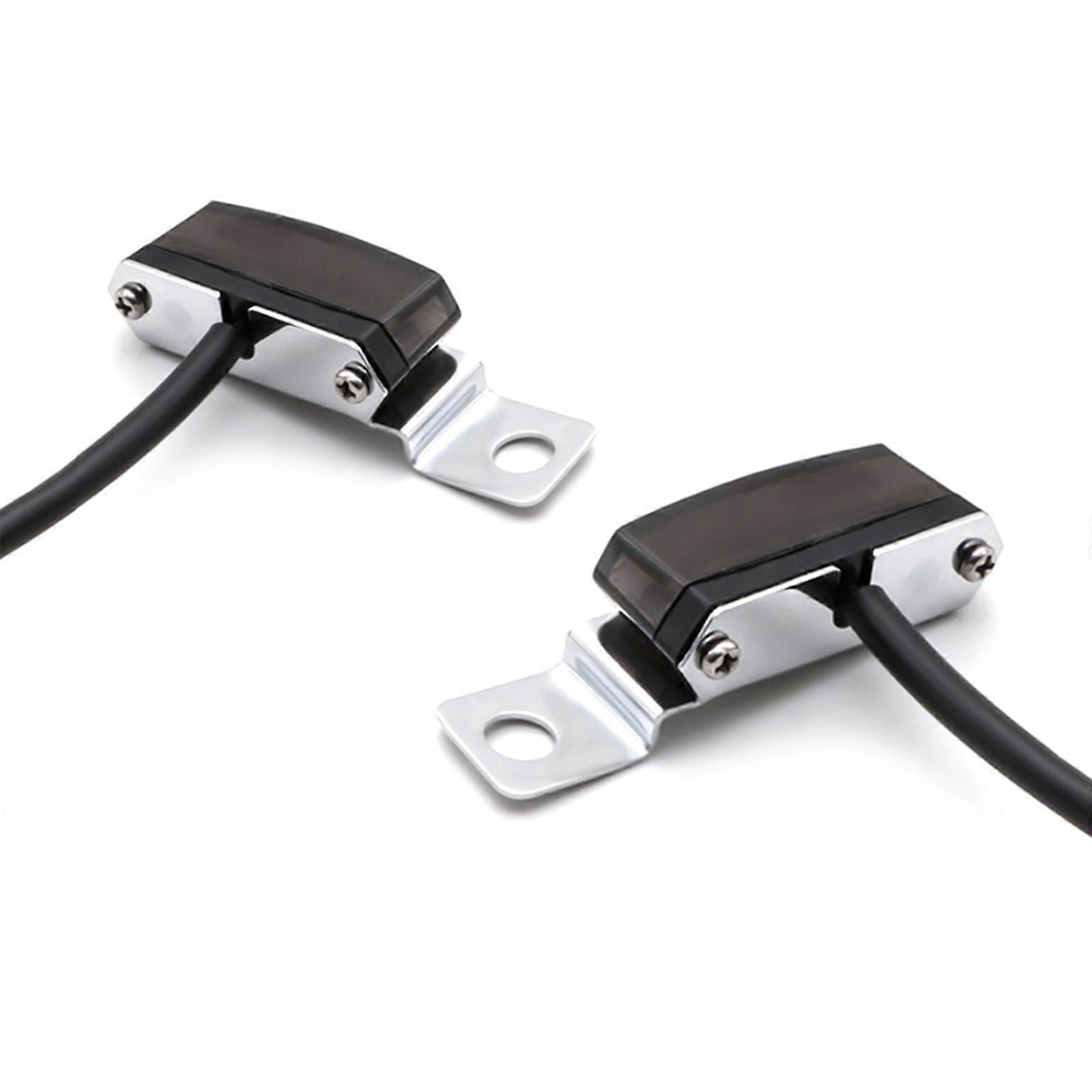 2Pcs Motorcycle LED Turn Signal Light Flashing Lamp Sequential Flowing Indicator