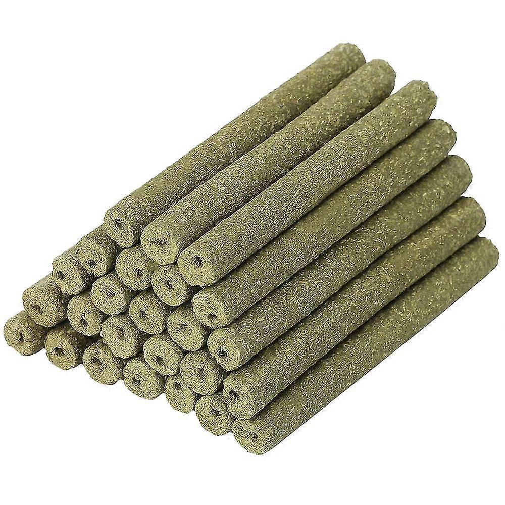 40 Pcs Natural Mixed Grass Stick Chinchilla Chew Toys For Guinea Pig Rabbit Gerbil Parrot Bunny And
