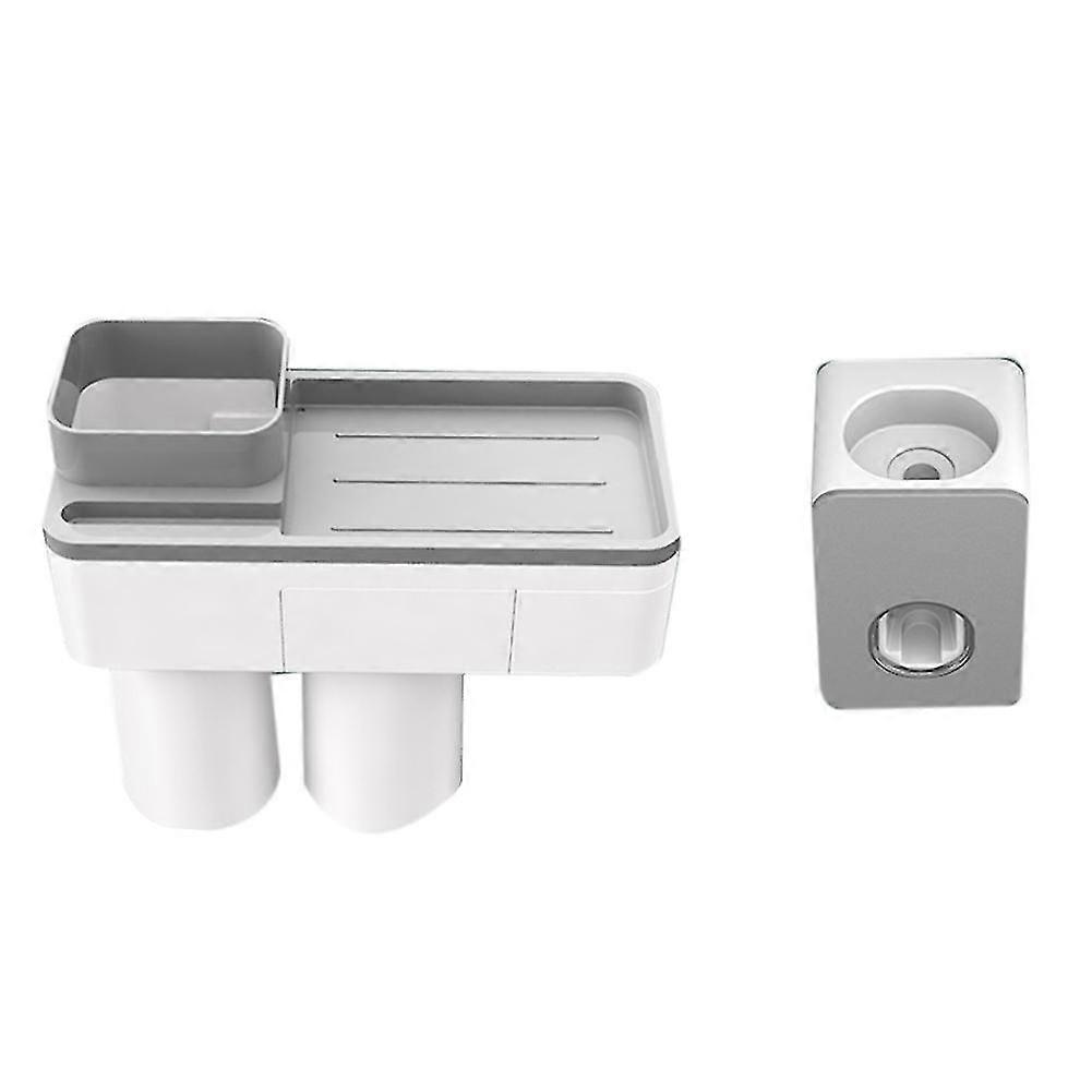 Magnetic Adsorption Toothbrush Holder Automatic Toothpaste Squeezer Home Storage Shelves Bathroom A
