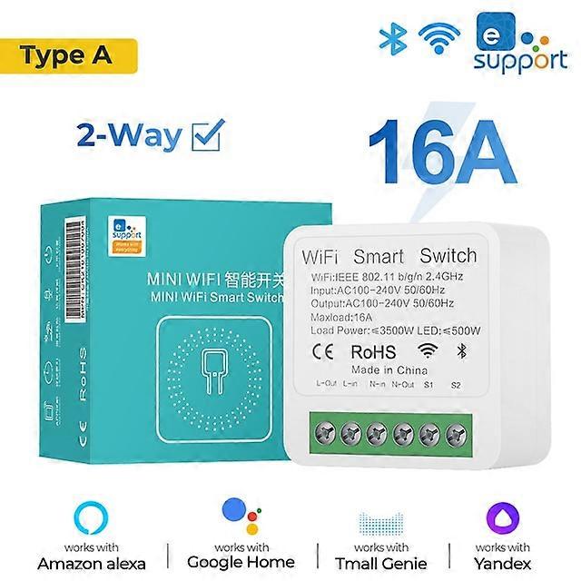 EWeLink Wifi 16A MINI Smart Switch DIY 2-way Control Modules APP Wireless