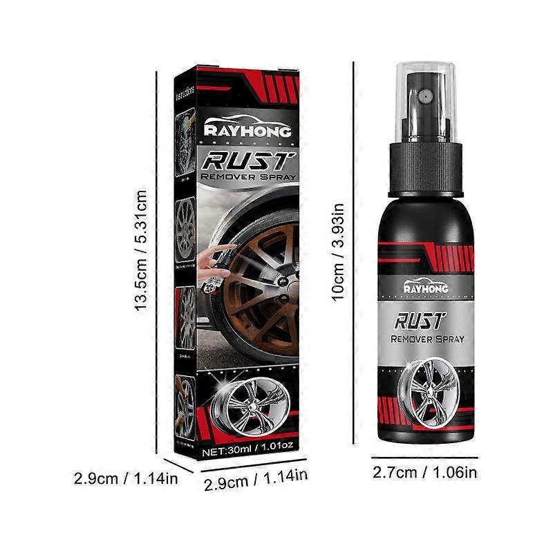 30ml Wash Multi-Purpose Rust Remover Spray Metal Surface Chrome Paint Car
