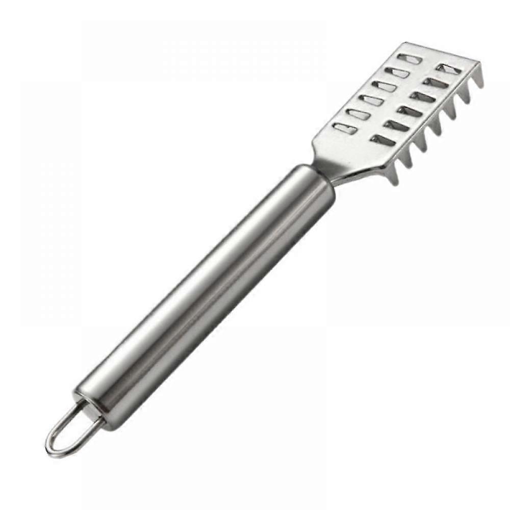 Fish Scale Remover Scaler Scraper Cleaner Kitchen Tool Peeler 20*3.9CM silver