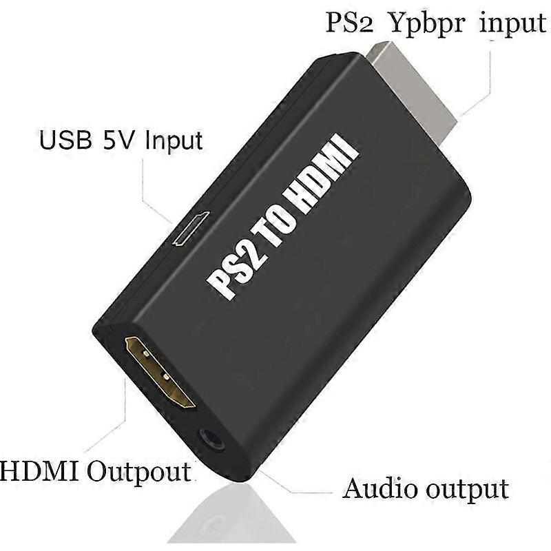 Ps2 To Hdmi Converter Adapter, Ps2 Video To Hdmi Converter, Audio Output With 3.5mm Hdmi Hdtv Screen Support All Ps2 Display Mode.