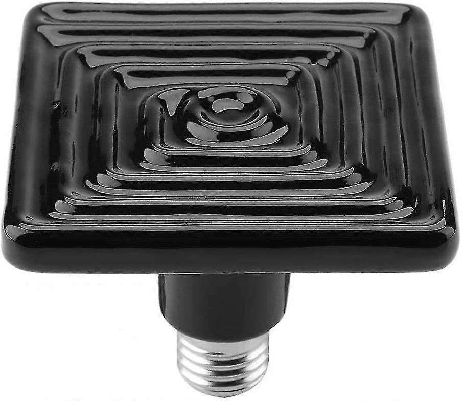Heat Lamp Ceramic Tile, Black Infrared Ceramic Reptile Pet Incubator Brooder(150w)