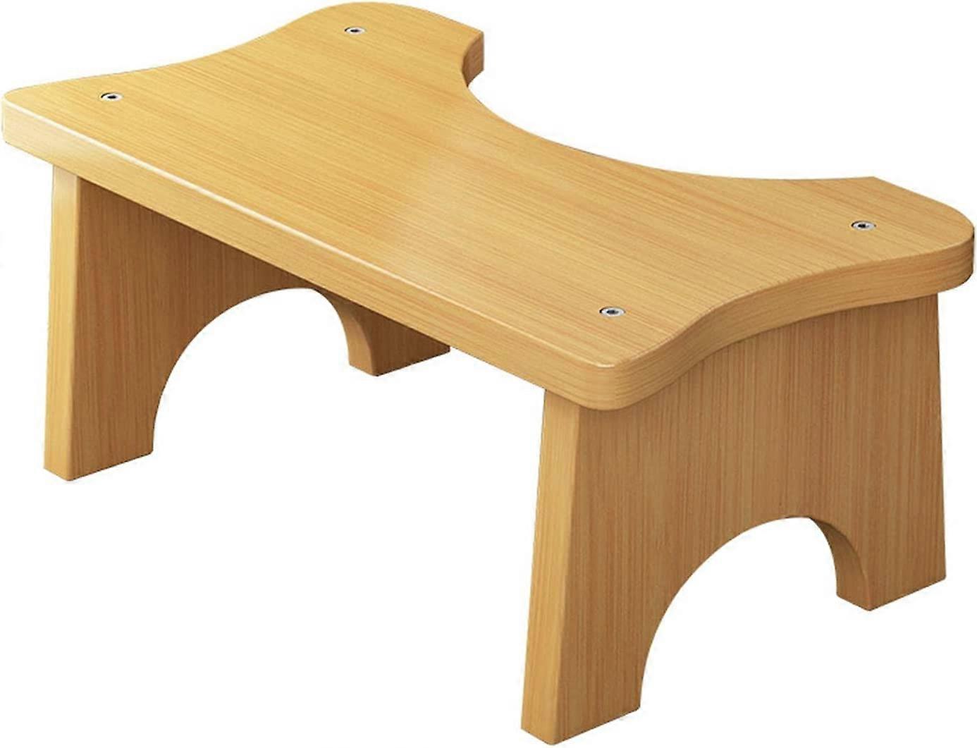 Sgabello per WC in bambù, sgabello per WC accovacciato, sgabello per WC in legno, sgabello per WC in bambù per bambini, sgabello per WC in bambù a forma di C, semplice sgabello per WC in bambù