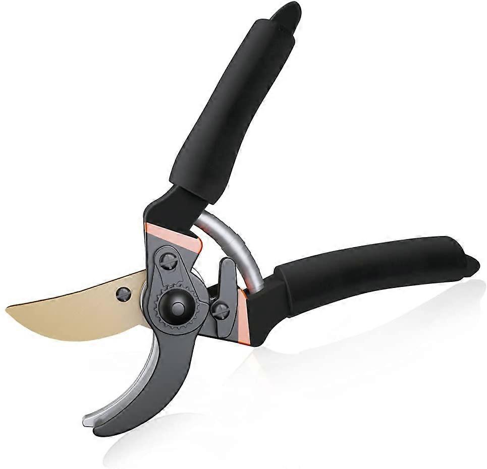 Professional Forged Garden Scissors Superior Tree Trimmer with Sponge Handles and Safety Guard