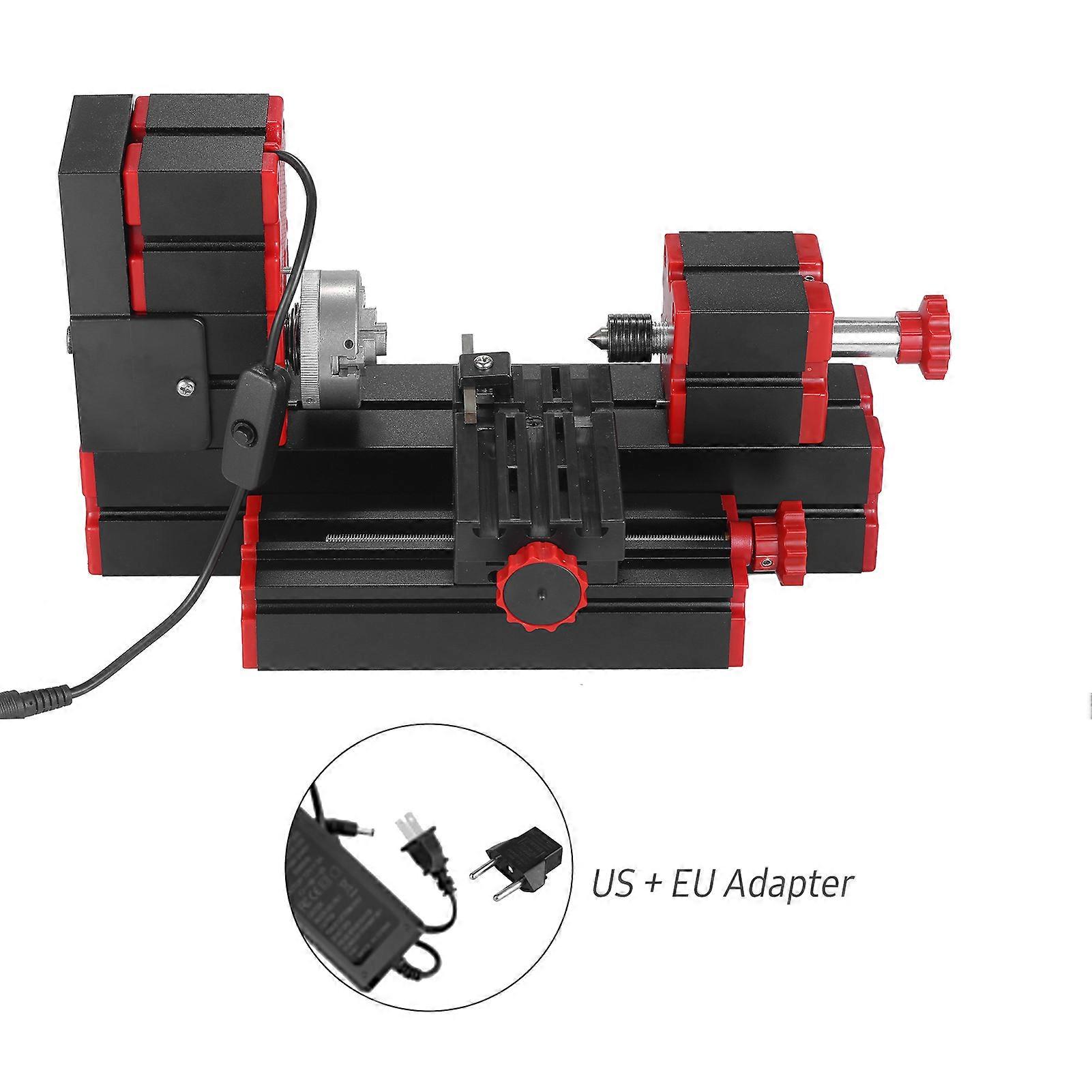 Mini Lathe Machine 9in1 DIY Multi-functional Motorized Transformer Jigsaw Sander Driller Plastic Metal Lathe Wood Lathe Drilling