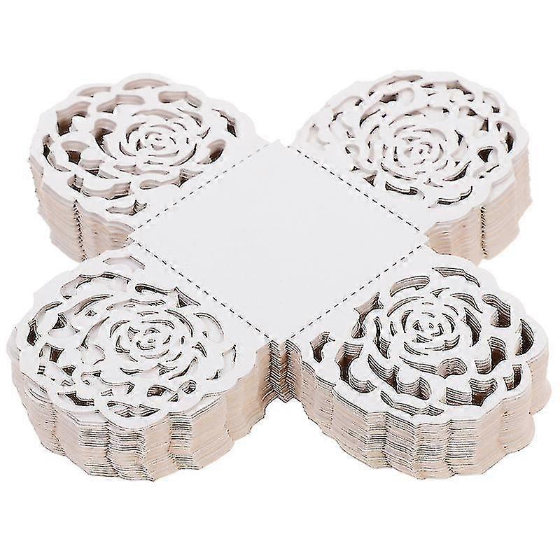 50pcs Paper Chocolate Packing Separating Trays Hollow-out Chocolate Muffin Wrappers