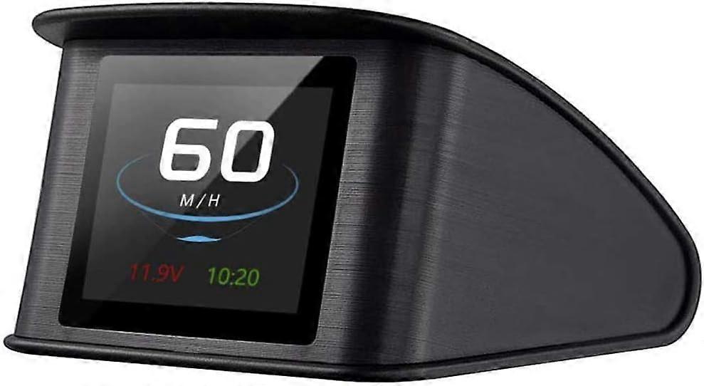 Auto Car HUD Head Up Display KMH & MPH Digital GPS Smart Speedometer with OverSpeed Alarm Voltmeter Warning,2.2''LCD Screen, Universal for All Vehicle