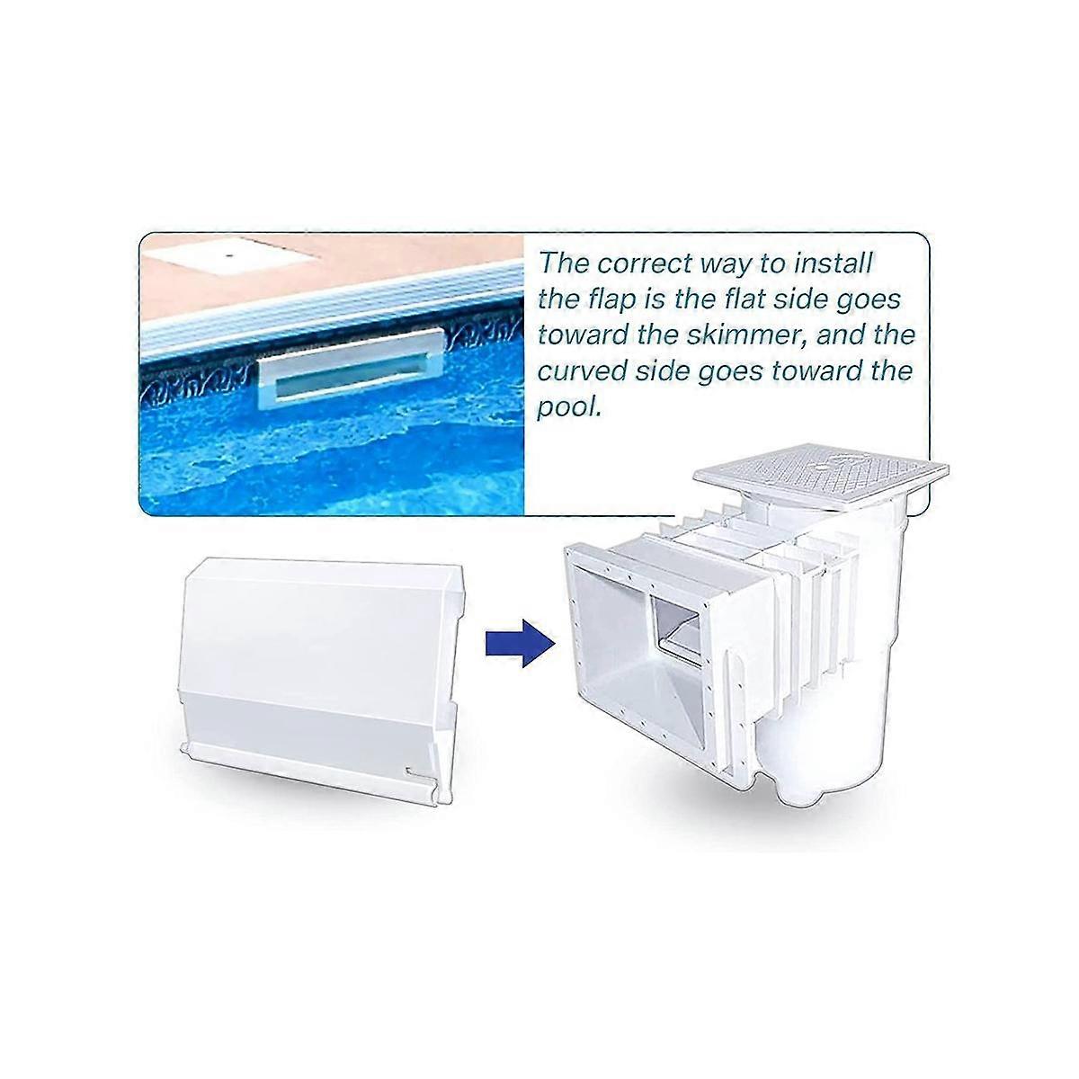 thumbnail image 2 of WGmyatto SPX1082K Weir Assembly Replacement Kit For Hayward Skimmers - Inground Pool Weir Door (SP1082K4, SP1083, SP1084, SP1085, SP1086) 2 of 6