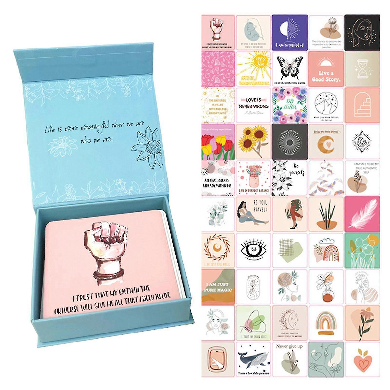 50 db női motivációs kártya Könnyű többcélú kártya a mindennapi élethez