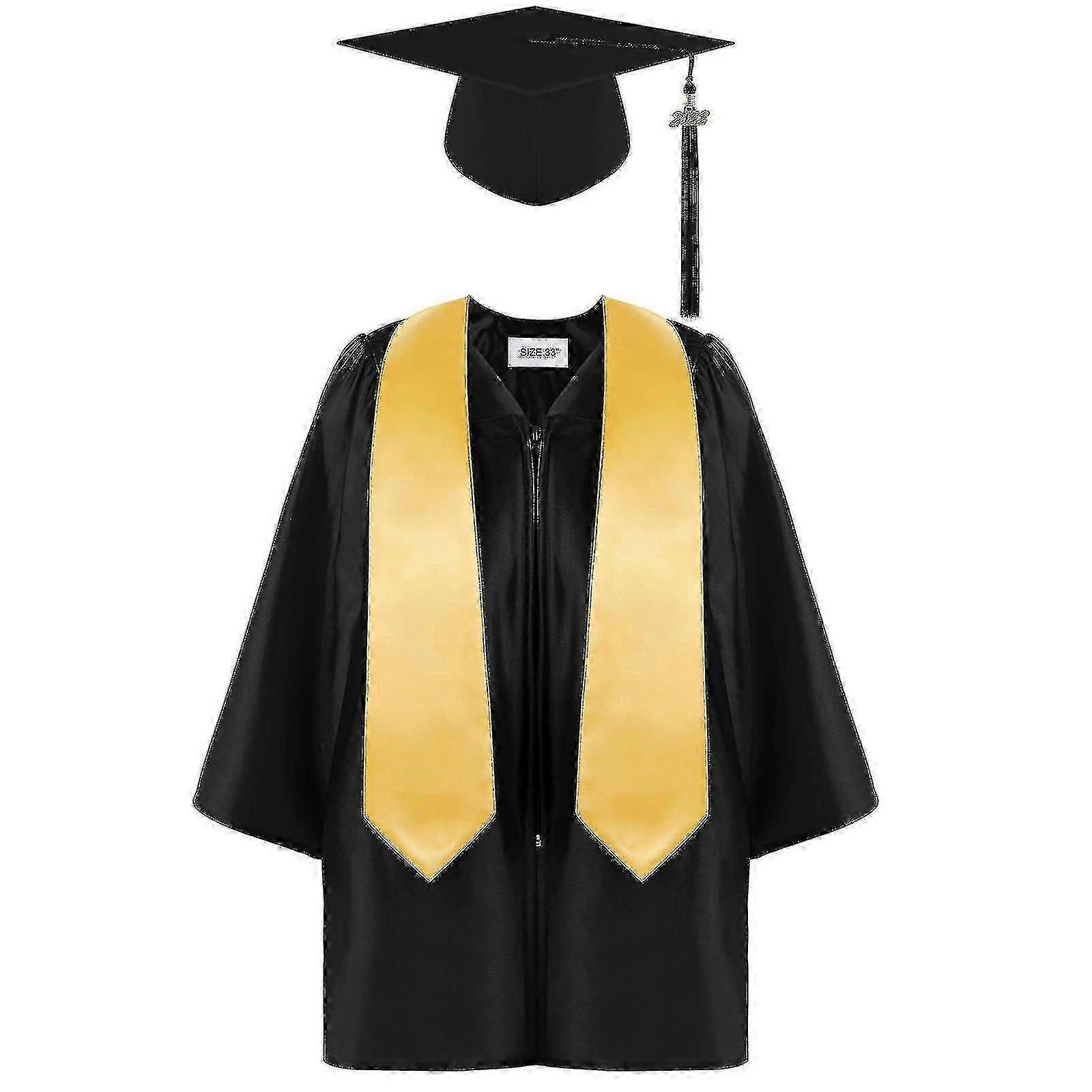 Preschool And Kindergarten Graduation Gown Cap Tassels Set For Kid Grad Gift6