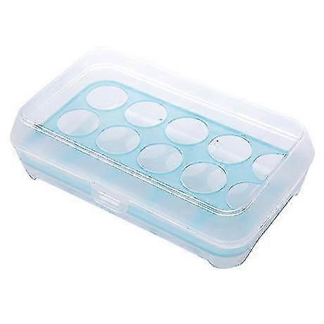 15 Grids Eggs Storage Box Refrigerator Fresh Food Container Case Portable Wild Picnic Egg Organizer Egg Box Holder