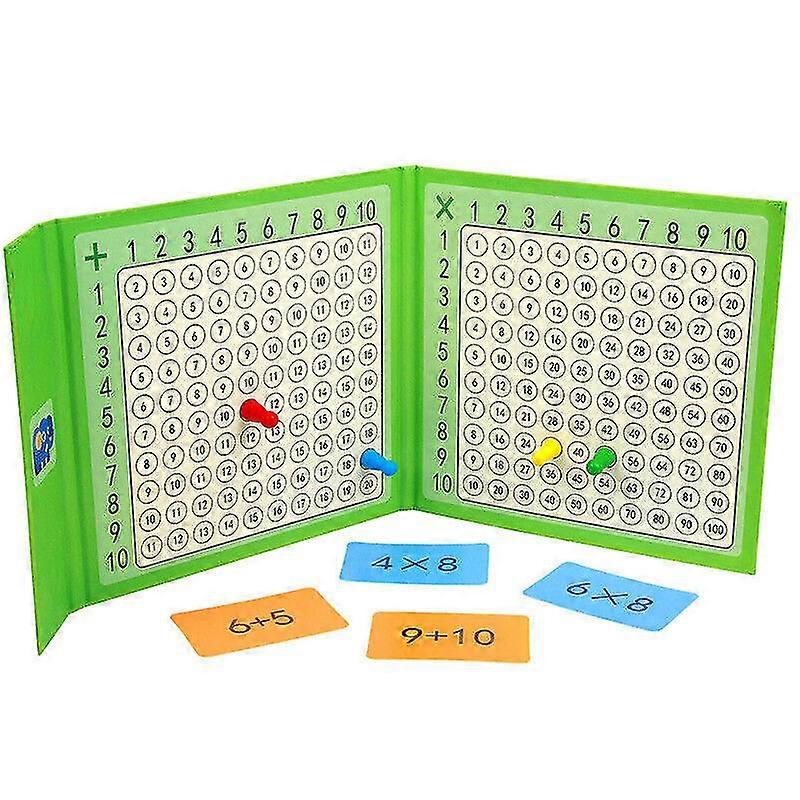 Multiplication And Addition Board Game Magnet Book,children Math Counting Toy