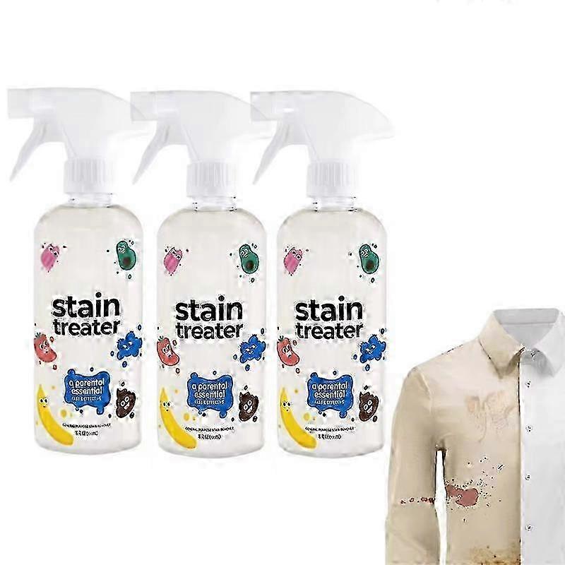 3x flekkfjernerspray, 300 ml flekkbehandler for klesvask, flekkbehandler spray rotete flekkfjerner
