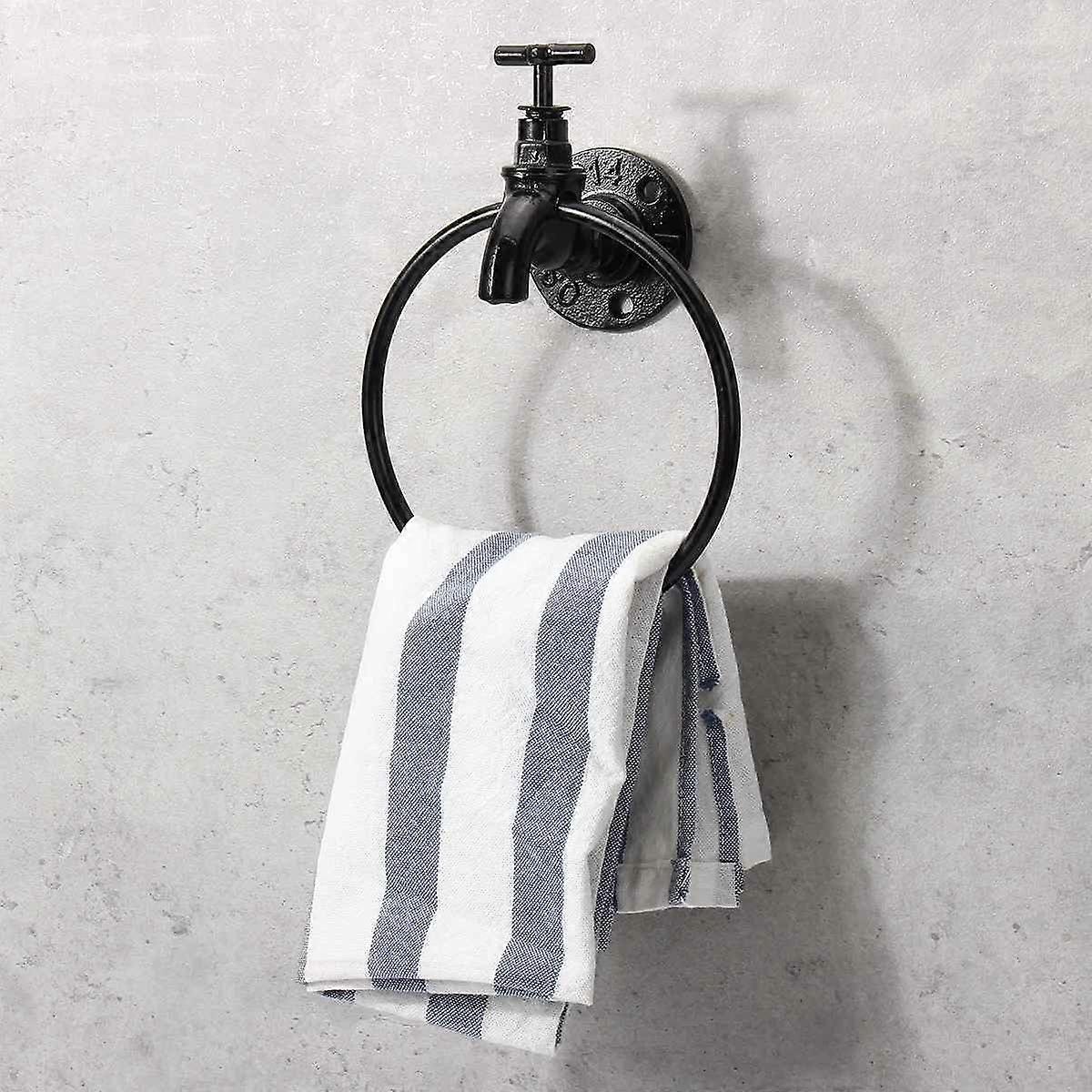 الصناعية الحائط منشفة حلقة حامل الرجعية المطبخ الحمام تخزين الرف المنظم شماعات الجرف منشفة حامل أدوات الأجهزة