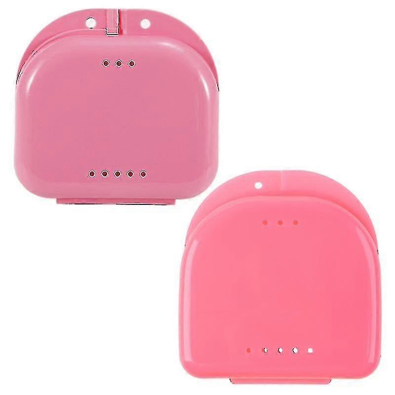 Denture Container Can Put False Tooth Inside With Ventilation Holes