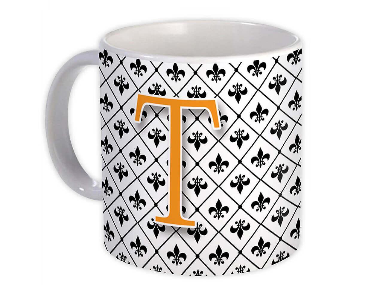 Gift Mug: Monogram Letter T Alphabet