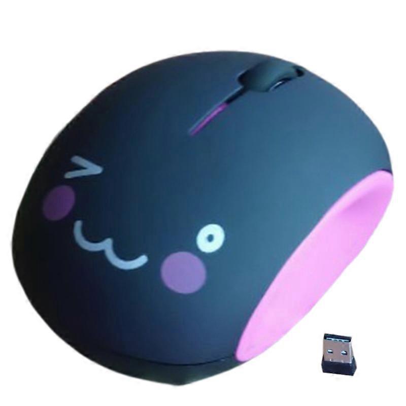 Cute Wireless Mouse for Laptop Notebook Mute Click Ergonmic Design Mouse