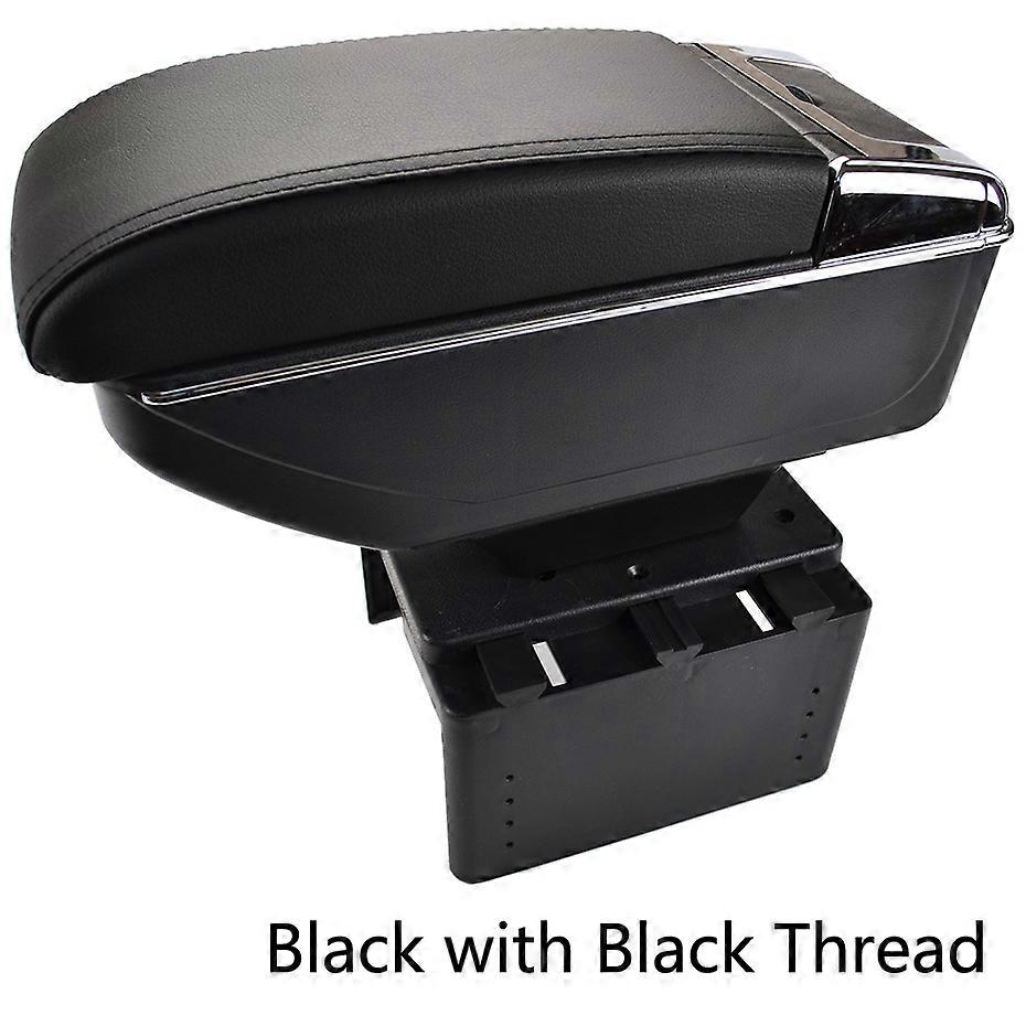 Universal Arm Rest Center Centre Console Storage Box Cup Holder Dual Layer Armrest Car Styling Leather PU