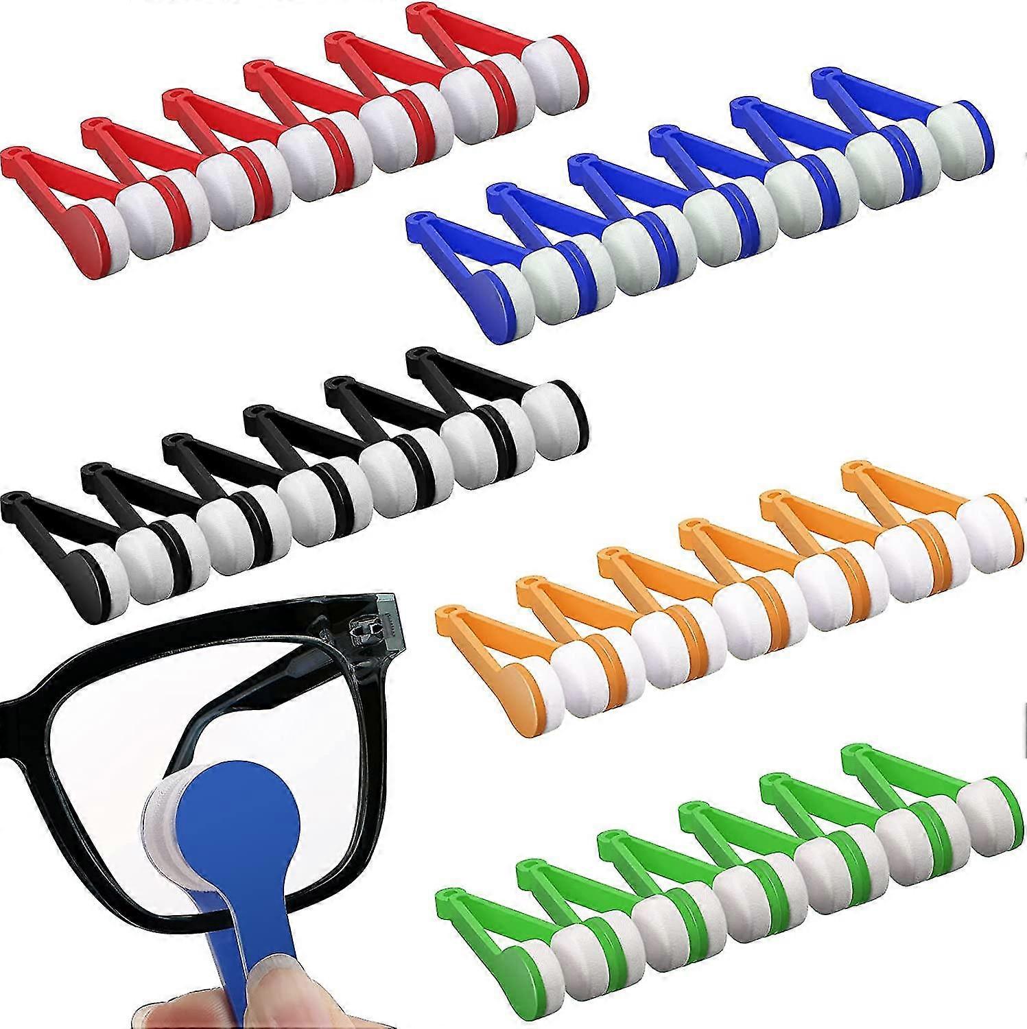Multifunctional Portable Glasses Cleaner Microfiber Glasses Cleaning Tool (30 Pieces)