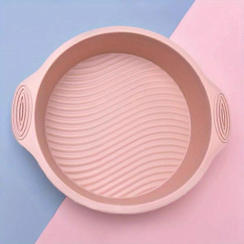 1pc, Cake Pan (9''), Silicone Baking Cake Mold, Non-Slip Non-Stick Baking Pan, Oven Accessories, Baking Tools, Kitchen Gadgets, Kitchen Accessories, H