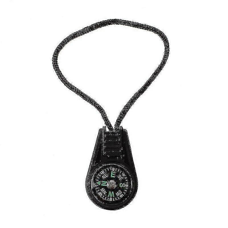 10pcs Mini Travel Mountaineering Portable Compass With Lanyard Compass Multi Function Measuring Tool