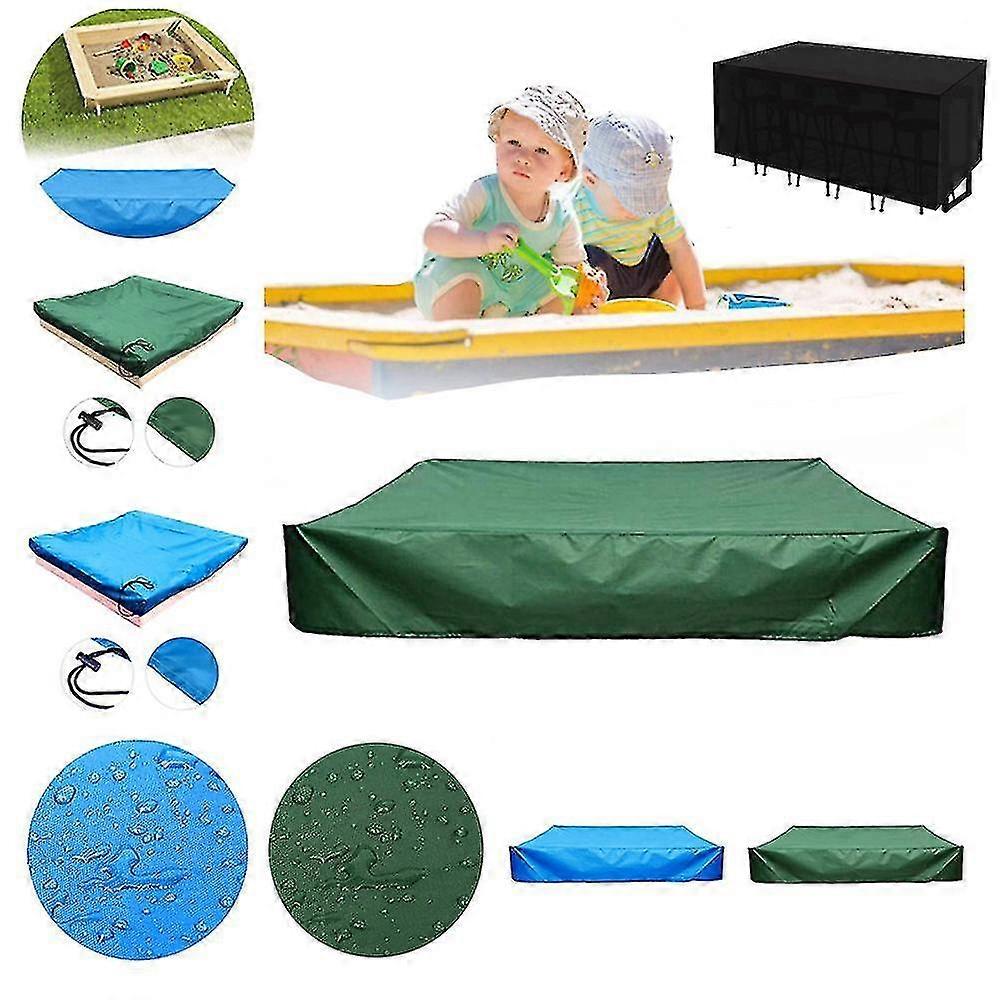 Dustproof Sandbox Cover Sandbox Sandpit Covers With Drawstring Square Bath Cover Waterproof Sunshade