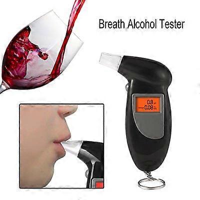 LCD Digital Alcohol Tester Professional Police Alert Breath Alcohol Tester Device Breathalyzer Analyzer Detector Test