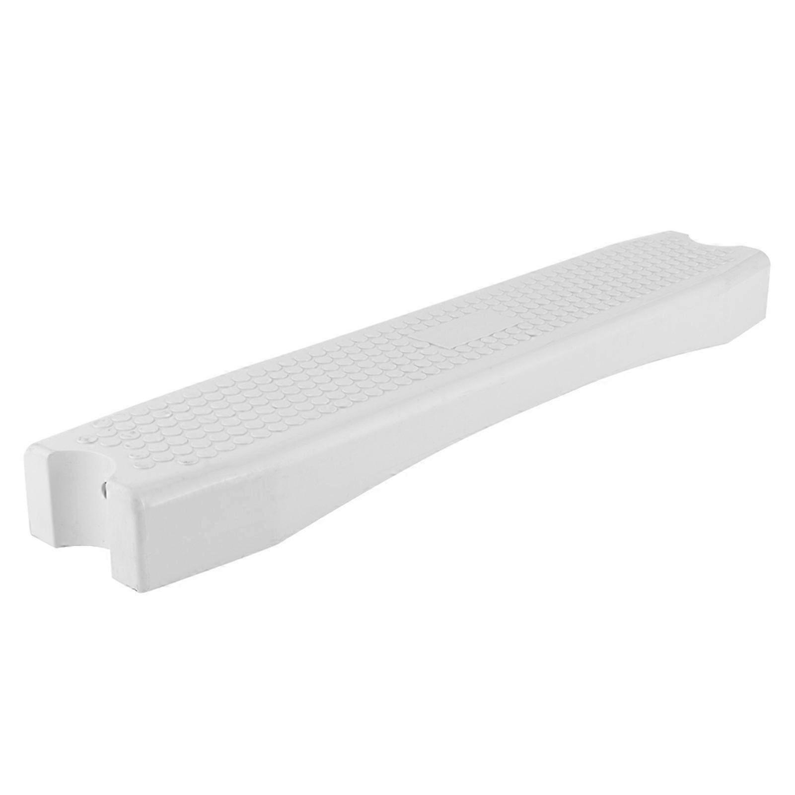 White Plastic Non-Slip Ladder Pedal Replacement Accessory for Swimming Pools and Hot Spring Spas