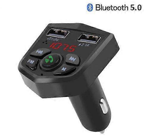 3.1A Dual USB Charger Bluetooth FM Transmitter Handsfree Car kit Wireless MP3 audio Receiver U-Disk TF card reading music device