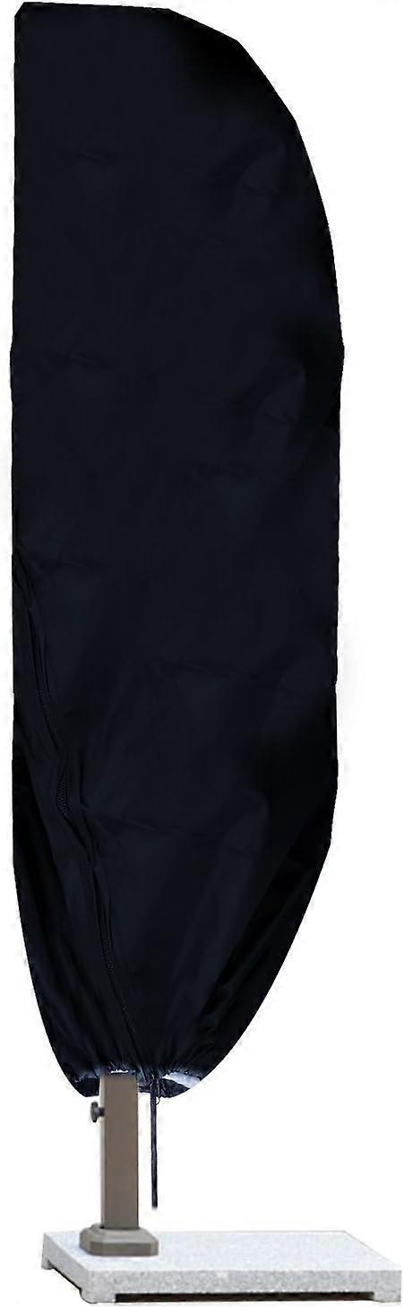 Parasol Cover 210D Oxford Pole Parasol Cover Offset Canopy Parasol Deporte Offset Waterproof UV Resistant Weatherproof with Storage Bag