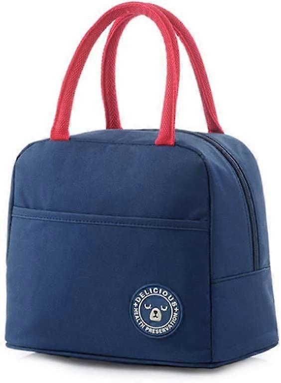 שקית אוכל שקיות אוכל מבודדות לנשים, שקית מגניבה לארוחת צהריים למבוגרים עמיד במים תרמי חסין דליפות מארגן ארוחת צהריים לילדים גברים עובדים פיקניק (שחור)