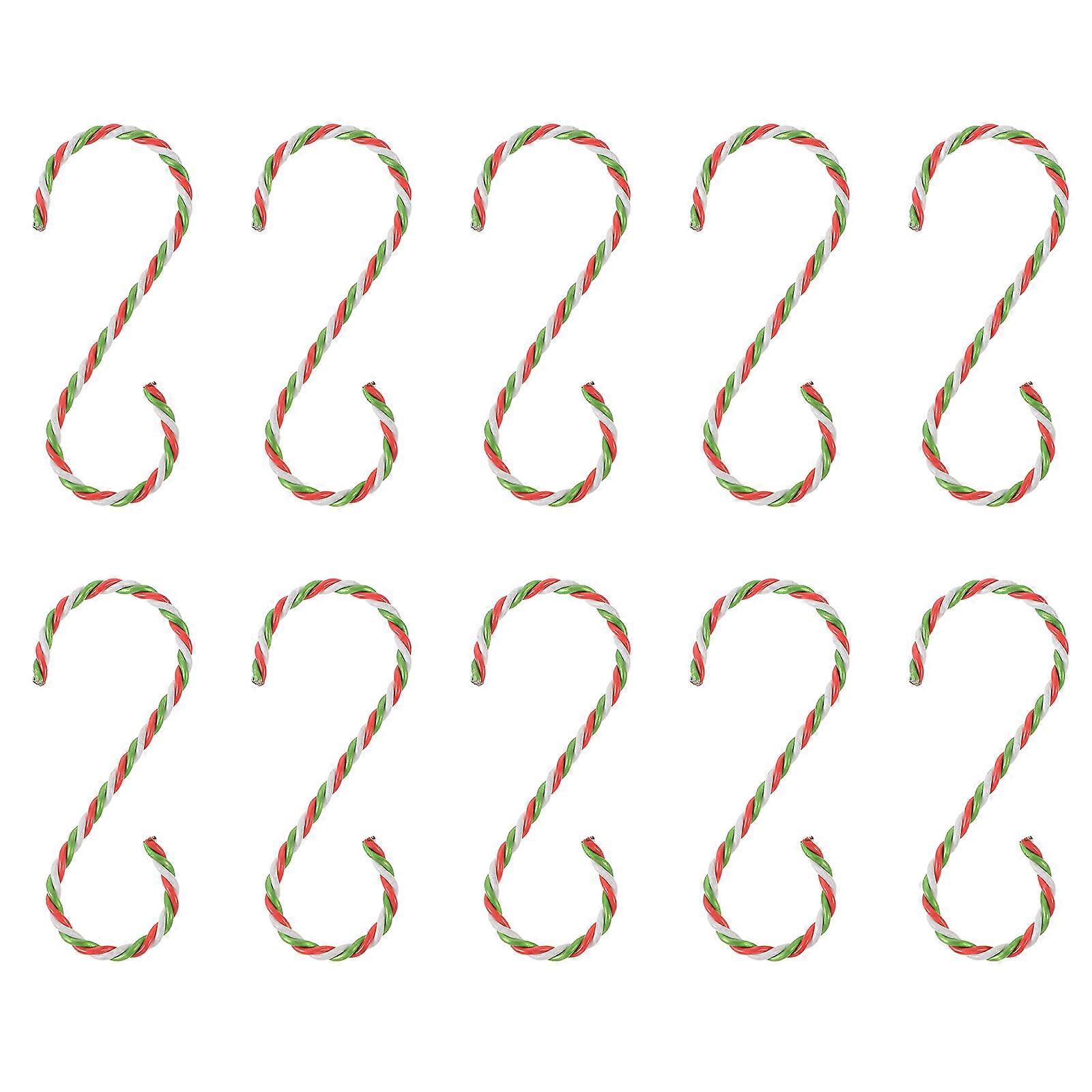 10pcs Christmas Stocking Hooks Xmas Ornament Hooks Xmas Party Decoration Hanging Hooks