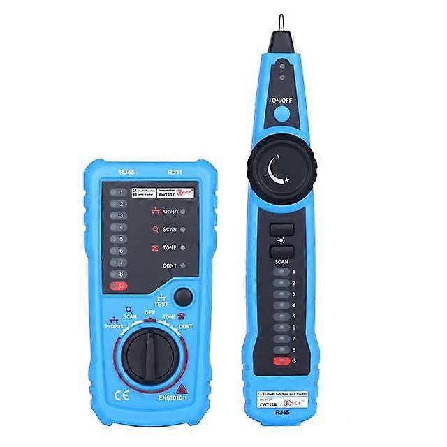 Network Cable Tester, RJ11 RJ45 Line Finder, Multi-Function Wire Tracker with Probe, LAN Ethernet Network Cable Maintenance Snack, Telephone Line Test