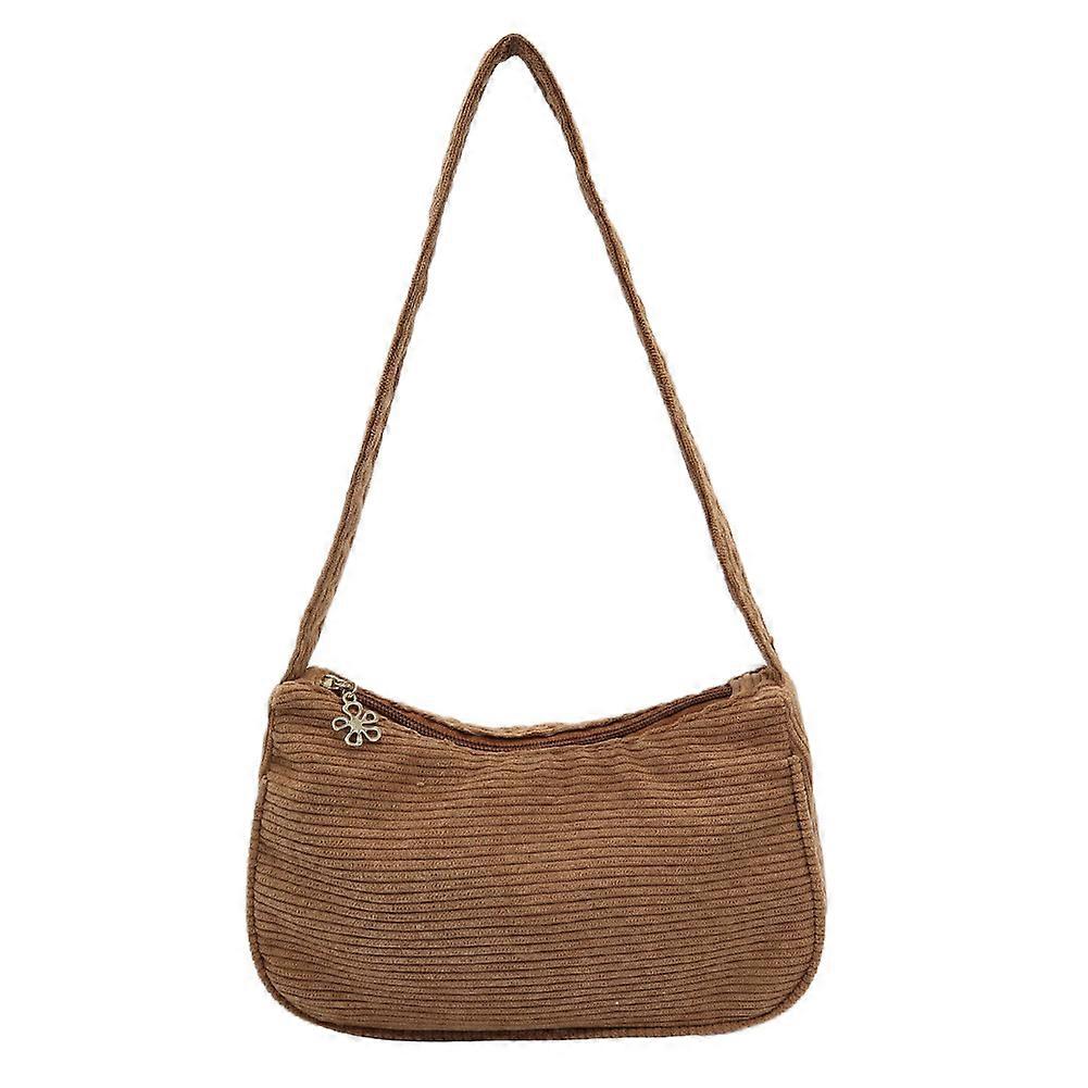 2022 New Women's Bag Corduroy Solid Color Shoulder Underarm Bags Lattice Luxury Designer Handbag Autumn Winter Women Shopper Bag
