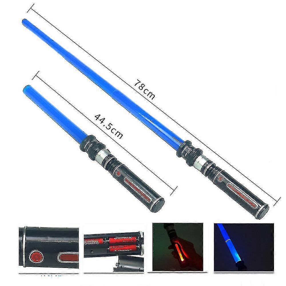 Light Up Saber Telescopic Extendable Collapsable Laser Sword(blue1pcs)