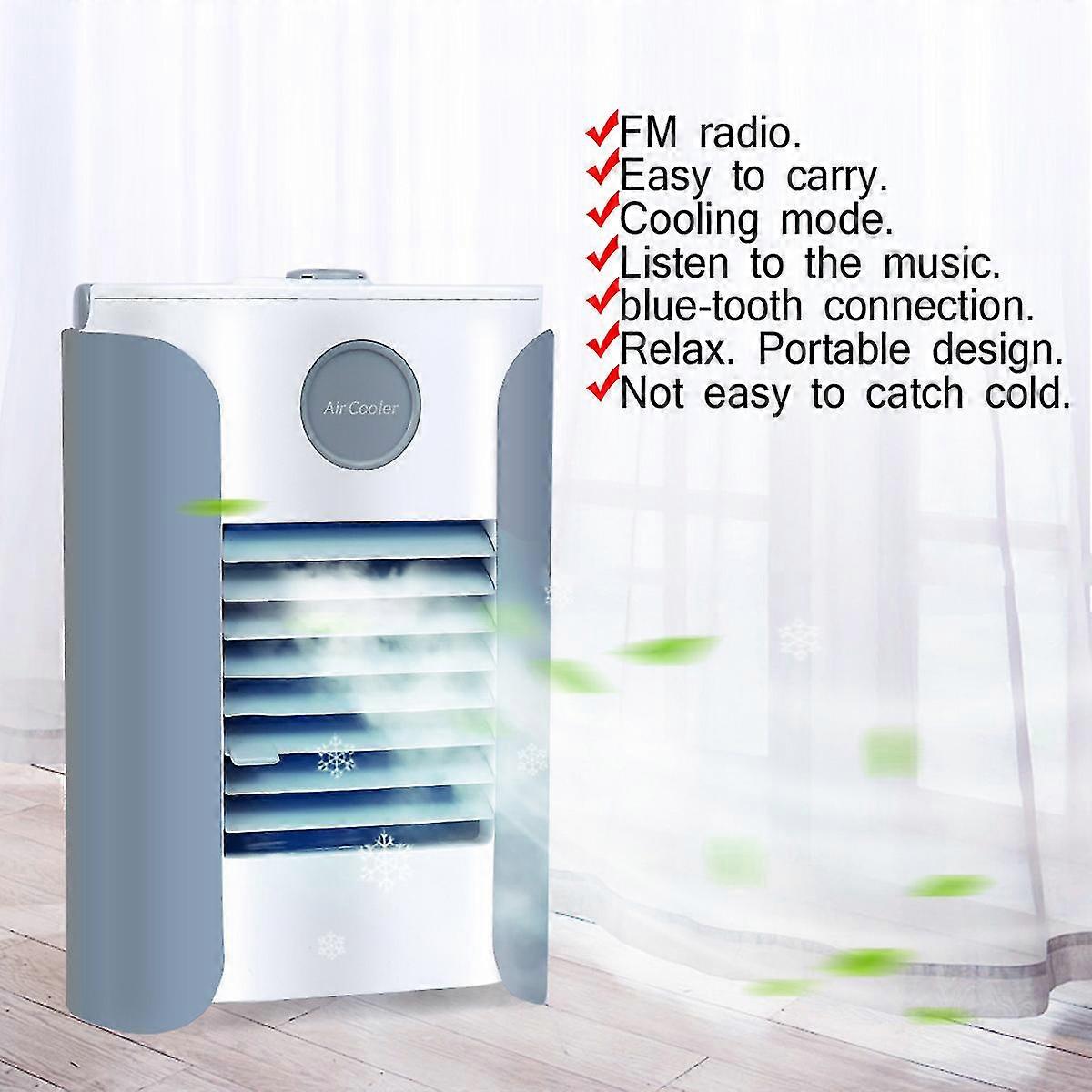 Portable Mini Ac Air Conditioner Cooling Fan Humidifier Purifier Bluetooth